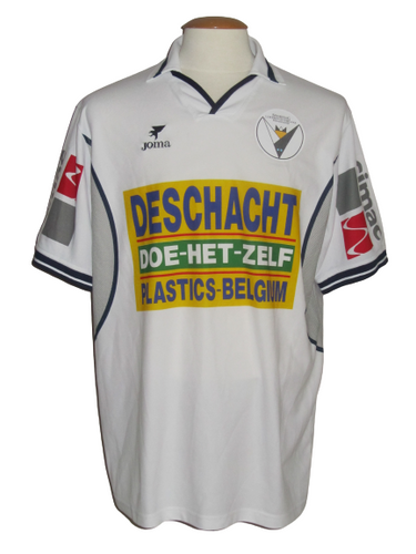 KSC Lokeren 2001-02 Home shirt MATCH ISSUE/WORN #2 Audun Helgason