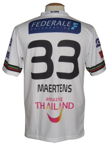 Oud-Heverlee Leuven 2017-18 Home shirt MATCH ISSUE/WORN #33 Mathieu Maertens