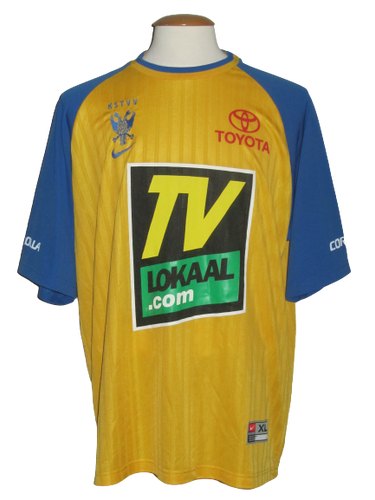 Sint-Truiden VV 2001-02 Home shirt MATCH ISSUE/WORN #15 Désiré Mbonabucya