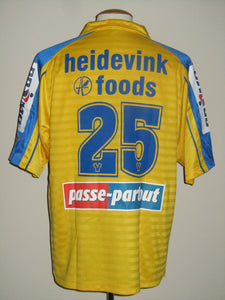 Sint-Truiden VV 2004-05 Home shirt MATCH ISSUE/WORN #25 Matthieu Beda