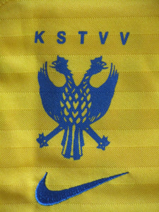Sint-Truiden VV 2004-05 Home shirt MATCH ISSUE/WORN #25 Matthieu Beda