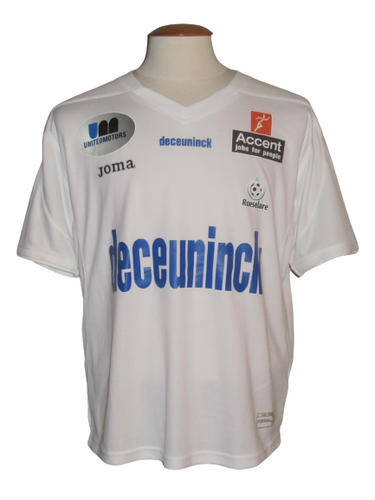 KSV Roeselare 2008-09 Home shirt MATCH ISSUE/WORN #28 Mladen Lazarevic
