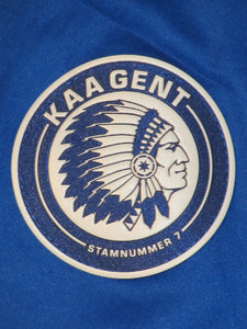 KAA Gent 2014-15 Home shirt MATCH ISSUE/WORN # 23 Lasse Nielsen