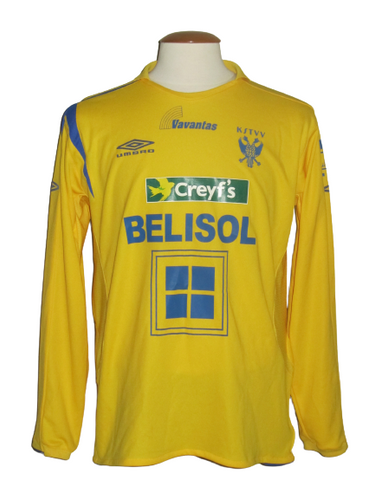 Sint-Truiden VV 2006-07 Home shirt MATCH ISSUE/WORN # 24 Asanda Sishuba