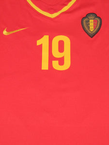 Rode Duivels 2008-10 Qualifiers Home shirt PLAYER ISSUE #19