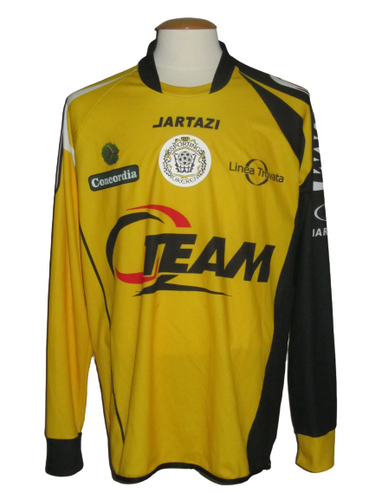 KSC Lokeren 2010-11 Away shirt MATCH ISSUE/WORN #16 Jore Trompet