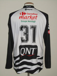 RCS Charleroi 2013-14 Home shirt MATCH ISSUE/WORN #31 Harlem Gnohéré vs OH Leuven