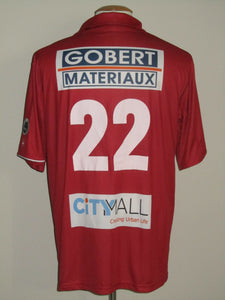 RAEC Mons 2012-13 Home shirt MATCH ISSUE/WORN #22 Mustapha Jarju