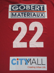 RAEC Mons 2012-13 Home shirt MATCH ISSUE/WORN #22 Mustapha Jarju