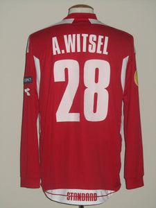 Standard Luik 2009-10 Home shirt MATCH ISSUE/WORN Europa League #28 Axel Witsel