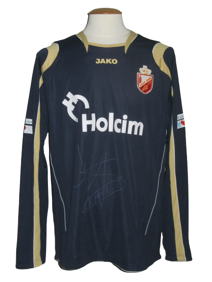RAEC Mons 2008-09 Keeper shirt MATCH ISSUE/WORN #23 Frédéric Herpoel
