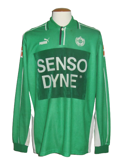 KFC Lommel SK 1999-00 Home shirt MATCH ISSUE/WORN #4 Michel Noben *signed*