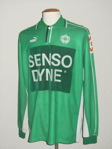 KFC Lommel SK 1999-00 Home shirt MATCH ISSUE/WORN #4 Michel Noben *signed*