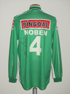 KFC Lommel SK 1999-00 Home shirt MATCH ISSUE/WORN #4 Michel Noben *signed*
