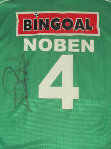 KFC Lommel SK 1999-00 Home shirt MATCH ISSUE/WORN #4 Michel Noben *signed*