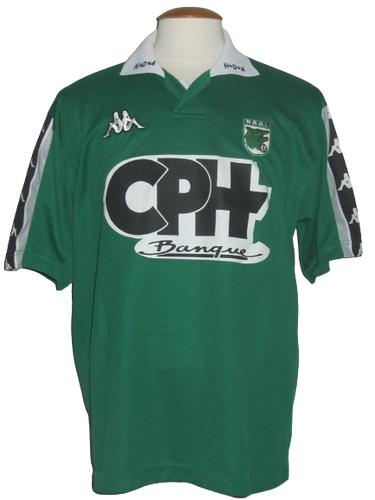 RAAL La Louvière 2001-02 Home shirt MATCH ISSUE/WORN #5 Manu Karagiannis