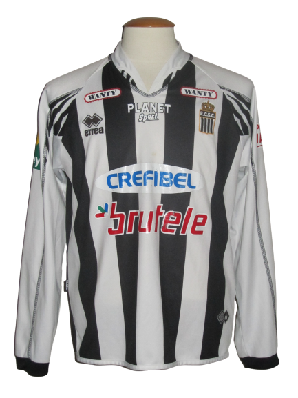 RCS Charleroi 2005-06 Home shirt MATCH ISSUE/WORN #6 Sébastien Chabaud