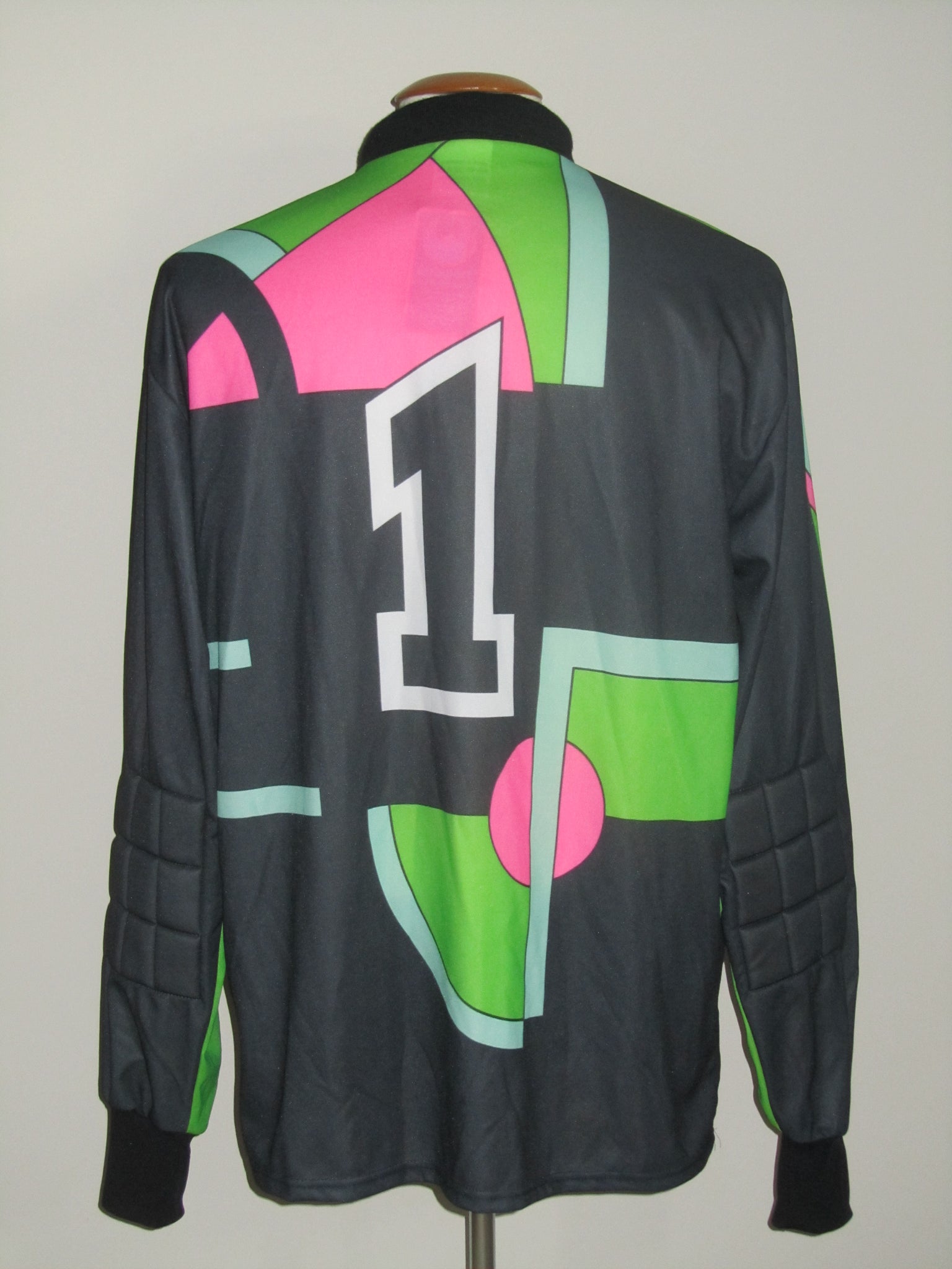 VINTAGE UHLSPORT TEMPLATE 1990'S GOALKEEPER FOOTBALL LONG SLEEVE #1 SHIRT SZ XL VINTAGE UHLSPORT TEMPLATE 1990'S GOALKEEPER FOOTBALL LONG SLEEVE #1 SHIRT SZ XL
