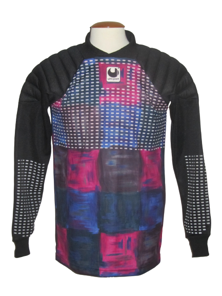 Maillot Gardien Vintage Uhlsport Années 90 – Noir/vert, Taille L, Longue, état Moyen (réparable)