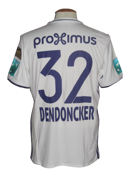 RSC Anderlecht 2017-18 Third shirt MATCH ISSUE/WORN #32 Leander Dendoncker *signed*