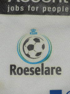 KSV Roeselare 2008-09 Home shirt MATCH ISSUE/WORN #14 Jeremy Huyghebaert