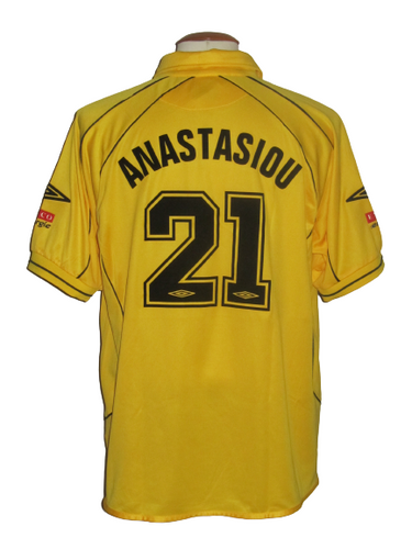 Roda JC 2002-03 Home shirt XL #21 Yannis Anastasiou *mint*