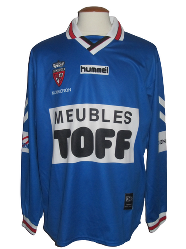 Royal Excel Mouscron 1999-00 Away shirt MATCH ISSUE/WORN #20 Gonzague van Dooren