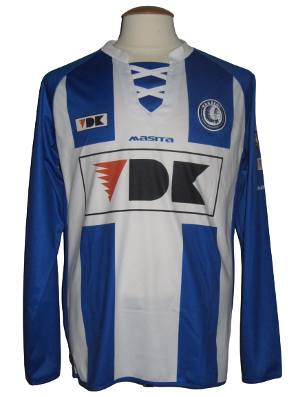 KAA Gent 2014-15 Home shirt MATCH ISSUE/WORN # 23 Lasse Nielsen