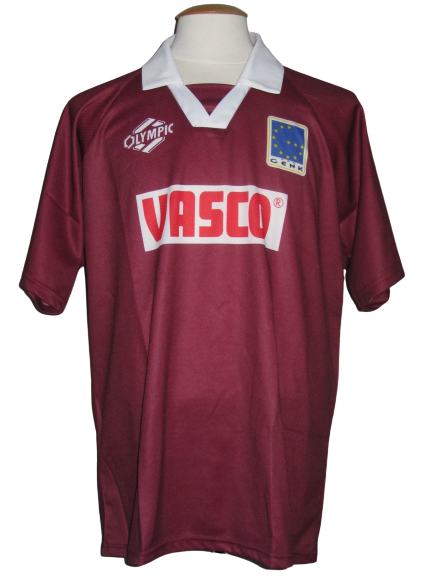 KRC Genk 1998-99 Away shirt MATCH ISSUE/WORN UEFA Cup #9 Souleymane Oulare