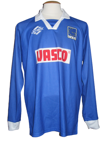 KRC Genk 1998-99 Home shirt MATCH ISSUE/WORN UEFA Cup #11 Branko Strupar
