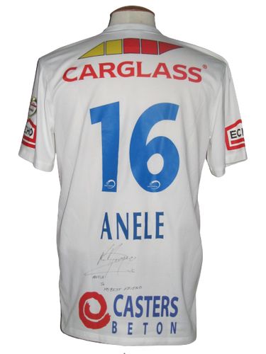 KRC Genk 2011-12 Away shirt MATCH WORN #16 Anele Ngcongca