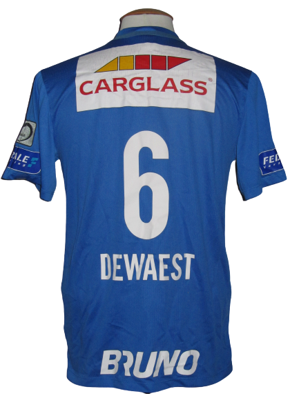 KRC Genk 2015-16 Home shirt MATCH ISSUE/WORN #6 Sébastien Dewaest