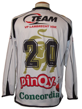 Load image into Gallery viewer, KSC Lokeren 2008-09 Home shirt MATCH ISSUE GOLDEN BULL #19 Moussa Maazou