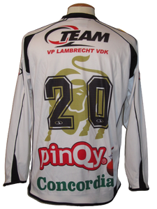 KSC Lokeren 2008-09 Home shirt MATCH ISSUE GOLDEN BULL #19 Moussa Maazou