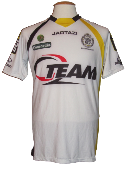 KSC Lokeren 2012-13 Home shirt MATCH WORN #6 Tsholola TIKO