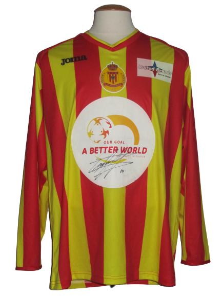 KV Mechelen 2010-11 Better World shirt MATCH PREPARED #10 Abdul-Yakuni Iddi vs KV Kortrijk