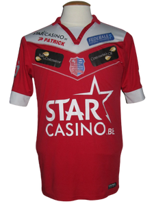 Royal Mouscron Peruwelz 2015-16 Home shirt MATCH WORN #23 Mickaël Tirpan