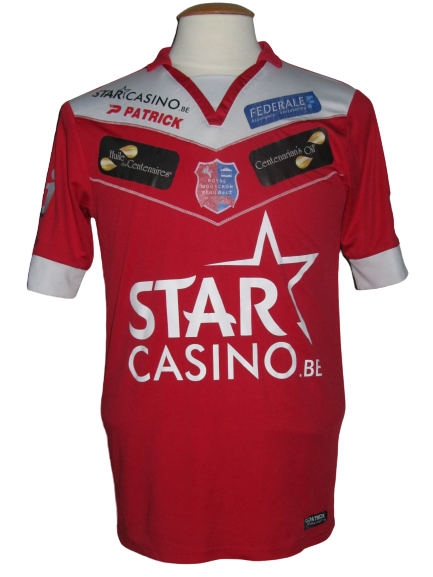 Royal Mouscron Peruwelz 2015-16 Home shirt MATCH WORN #23 Mickaël Tirpan