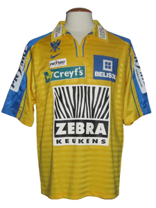 Sint-Truiden VV 2004-05 Home shirt MATCH ISSUE/WORN #25 Matthieu Beda