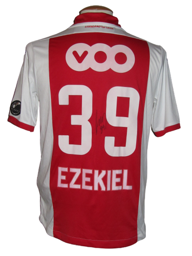 Standard Luik 2014-15 Home shirt MATCH ISSUE/WORN #39 Imoh Ezekiel