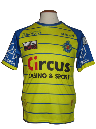 Waasland Beveren 2018-19 Home shirt MATCH ISSUE/WORN #18 Oscar Threlkeld