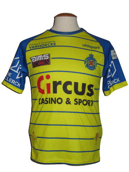 Waasland-Beveren 2018-19 Home shirt MATCH ISSUE/WORN #18 Oscar Threlkeld
