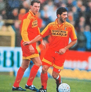 Germinal Ekeren 1997-98 Home shirt MATCH ISSUE/WORN #4 Nick Descamps