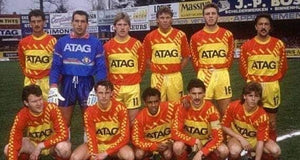 Germinal Ekeren 1990-91 Home shirt MATCH ISSUE/WORN #13 *signed*