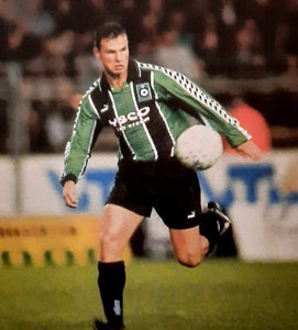 Cercle Brugge 1996-97 Home shirt  MATCH WORN vs SK Brann Bergen #4 Alex Camerman