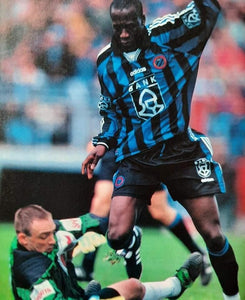 Club Brugge 1997-98 Home shirt S #9 Khalilou Fadiga